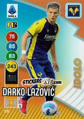 Sticker Darko Lazovic - Calciatori 2021-2022. Adrenalyn XL n. 370 - Panini