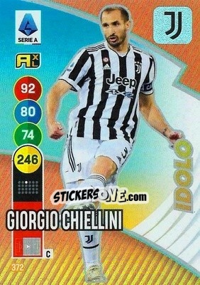 Sticker Giorgio Chiellini - Calciatori 2021-2022. Adrenalyn XL n. 372 - Panini