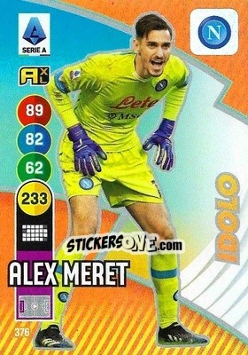Figurina Alex Meret - Calciatori 2021-2022. Adrenalyn XL - Panini
