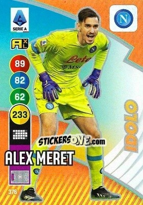 Sticker Alex Meret - Calciatori 2021-2022. Adrenalyn XL n. 376 - Panini