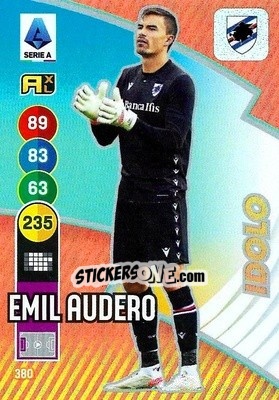 Sticker Emil Audero - Calciatori 2021-2022. Adrenalyn XL n. 380 - Panini