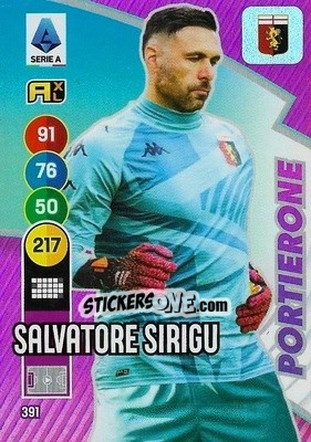 Figurina Salvatore Sirigu - Calciatori 2021-2022. Adrenalyn XL - Panini