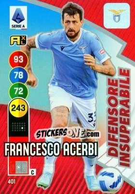 Sticker Francesco Acerbi - Calciatori 2021-2022. Adrenalyn XL n. 401 - Panini