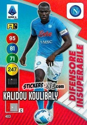 Sticker Kalidou Koulibaly - Calciatori 2021-2022. Adrenalyn XL n. 403 - Panini