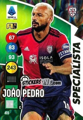 Figurina Joao Pedro - Calciatori 2021-2022. Adrenalyn XL - Panini