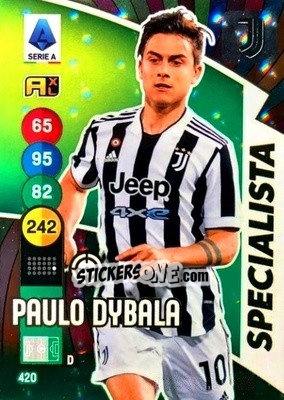 Sticker Paulo Dybala - Calciatori 2021-2022. Adrenalyn XL n. 420 - Panini