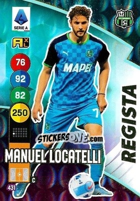 Sticker Manuel Locatelli - Calciatori 2021-2022. Adrenalyn XL n. 431 - Panini