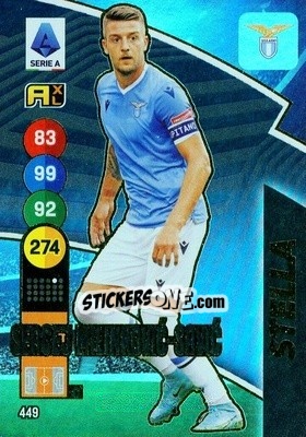 Sticker Sergej Milinkovic-Savic - Calciatori 2021-2022. Adrenalyn XL n. 449 - Panini