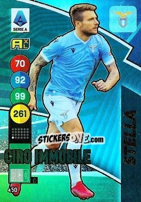 Sticker Ciro Immobile - Calciatori 2021-2022. Adrenalyn XL n. 450 - Panini
