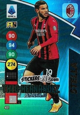 Sticker Theo Hernández - Calciatori 2021-2022. Adrenalyn XL n. 451 - Panini