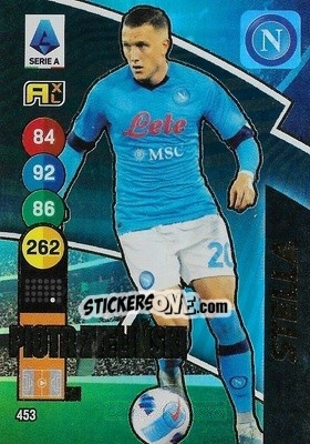 Sticker Piotr Zielinski - Calciatori 2021-2022. Adrenalyn XL n. 453 - Panini