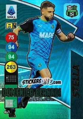 Sticker Domenico Berardi - Calciatori 2021-2022. Adrenalyn XL n. 458 - Panini