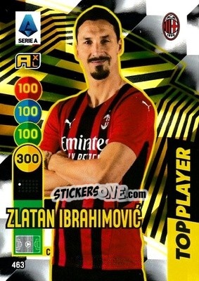 Figurina Zlatan Ibrahimovic - Calciatori 2021-2022. Adrenalyn XL - Panini