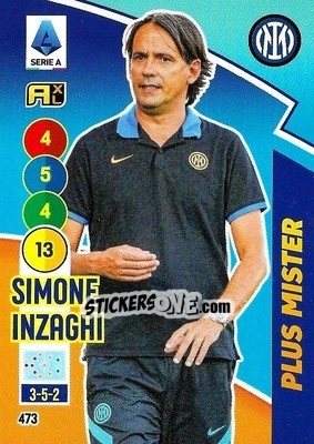 Figurina Simone Inzaghi - Calciatori 2021-2022. Adrenalyn XL - Panini