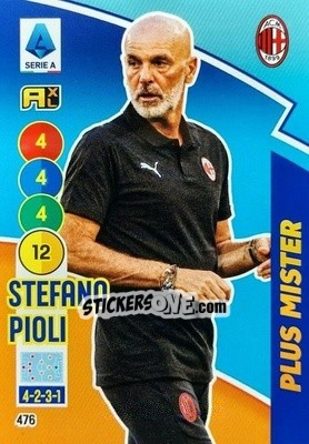 Sticker Stefano Pioli - Calciatori 2021-2022. Adrenalyn XL - Panini