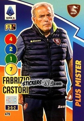 Figurina Fabrizio Castori - Calciatori 2021-2022. Adrenalyn XL - Panini