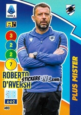 Sticker Roberto D'aversa - Calciatori 2021-2022. Adrenalyn XL - Panini