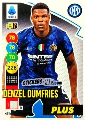 Figurina Denzel Dumfries - Calciatori 2021-2022. Adrenalyn XL - Panini