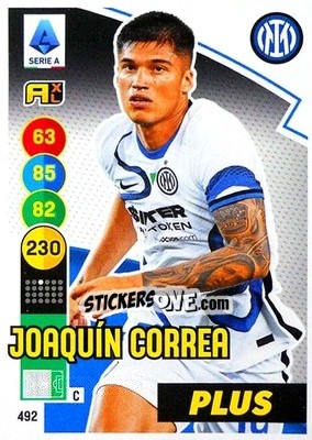 Sticker Joaquín Correa - Calciatori 2021-2022. Adrenalyn XL n. 492 - Panini