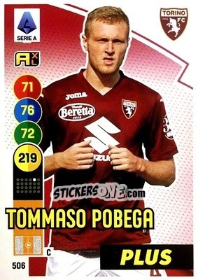 Sticker Tommaso Pobega - Calciatori 2021-2022. Adrenalyn XL - Panini