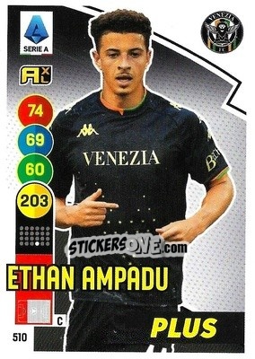 Sticker Ethan Ampadu - Calciatori 2021-2022. Adrenalyn XL n. 510 - Panini