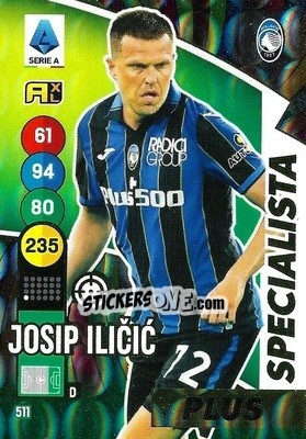 Sticker Josip Ilicic - Calciatori 2021-2022. Adrenalyn XL n. 511 - Panini