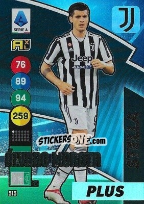 Sticker Álvaro Morata - Calciatori 2021-2022. Adrenalyn XL n. 515 - Panini