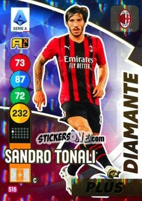 Figurina Sandro Tonali - Calciatori 2021-2022. Adrenalyn XL - Panini