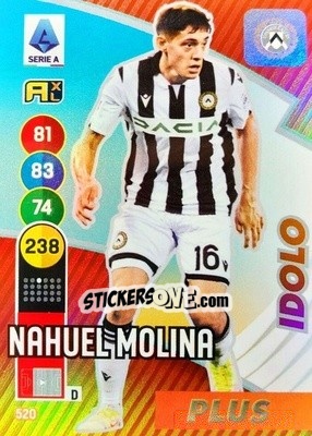 Sticker Nahuel Molina - Calciatori 2021-2022. Adrenalyn XL n. 520 - Panini