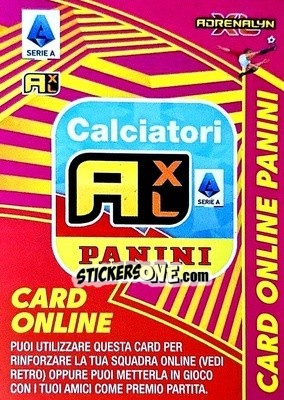 Sticker Online Coin Card - Calciatori 2021-2022. Adrenalyn XL n. OC - Panini