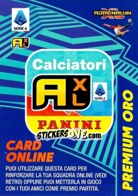 Sticker Card Oro Online - Calciatori 2021-2022. Adrenalyn XL n. CO - Panini