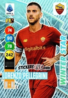 Sticker Lorenzo Pellegrini - Calciatori 2021-2022. Adrenalyn XL n. WS17 - Panini
