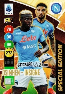 Figurina Osimhen / Insigne - Calciatori 2021-2022. Adrenalyn XL - Panini