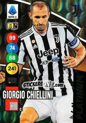 Sticker Giorgio Chiellini - Calciatori 2021-2022. Adrenalyn XL n. P1 - Panini