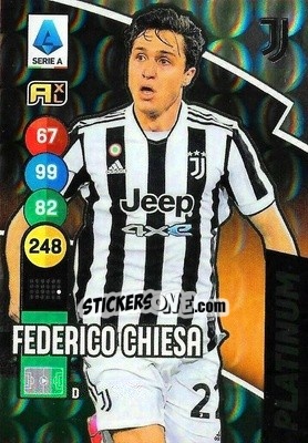 Sticker Federico Chiesa - Calciatori 2021-2022. Adrenalyn XL n. P4 - Panini