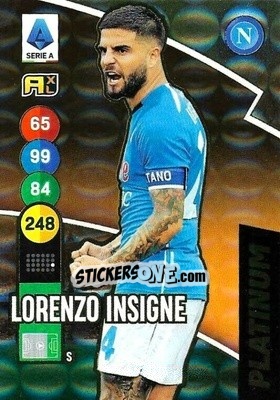 Sticker Lorenzo Insigne - Calciatori 2021-2022. Adrenalyn XL n. P8 - Panini