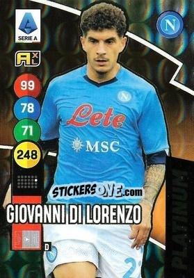 Sticker Giovanni Di Lorenzo - Calciatori 2021-2022. Adrenalyn XL n. P9 - Panini