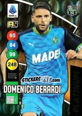 Cromo Domenico Berardi - Calciatori 2021-2022. Adrenalyn XL - Panini