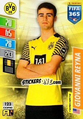 Figurina Giovanni Reyna - FIFA 365: 2021-2022. Adrenalyn XL - Panini