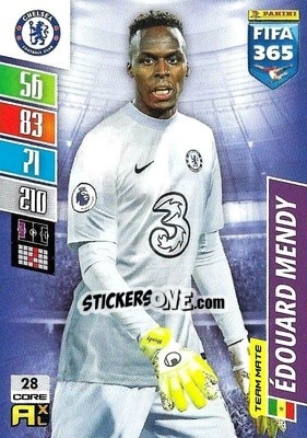 Sticker Édouard Mendy - FIFA 365: 2021-2022. Adrenalyn XL n. 28 - Panini