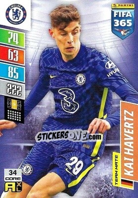 Sticker Kai Havertz - FIFA 365: 2021-2022. Adrenalyn XL n. 34 - Panini