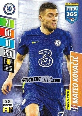 Sticker Mateo Kovacic - FIFA 365: 2021-2022. Adrenalyn XL n. 35 - Panini