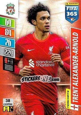 Sticker Trent Alexander-Arnold - FIFA 365: 2021-2022. Adrenalyn XL n. 38 - Panini