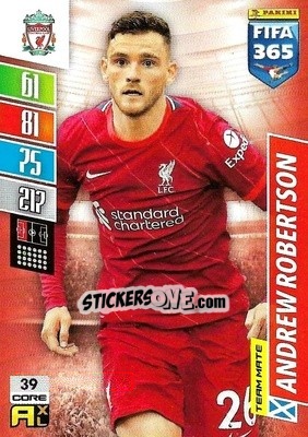 Sticker Andrew Robertson - FIFA 365: 2021-2022. Adrenalyn XL - Panini