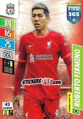 Sticker Roberto Firmino - FIFA 365: 2021-2022. Adrenalyn XL n. 43 - Panini
