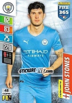 Figurina John Stones - FIFA 365: 2021-2022. Adrenalyn XL - Panini