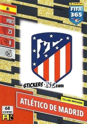 Sticker Club Badge - FIFA 365: 2021-2022. Adrenalyn XL n. 68 - Panini