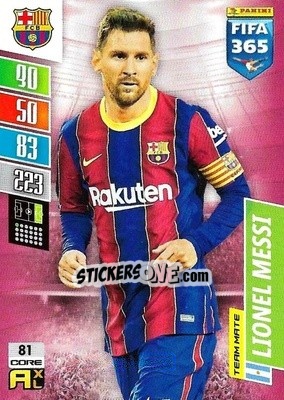 Sticker Lionel Messi - FIFA 365: 2021-2022. Adrenalyn XL - Panini