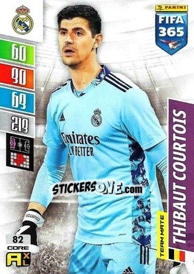 Figurina Thibaut Courtois - FIFA 365: 2021-2022. Adrenalyn XL - Panini