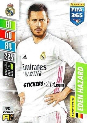 Sticker Eden Hazard - FIFA 365: 2021-2022. Adrenalyn XL - Panini